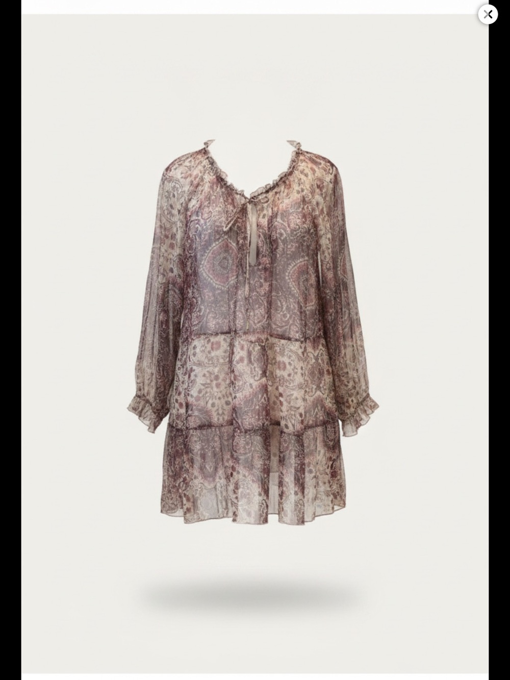 Johnny Was Top Jade Tunic Size XL
